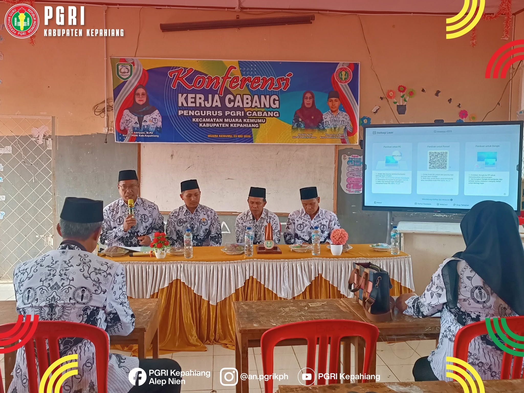 KONKERCAB I PGRI Kecamatan Muara Kemumu Resmi Digelar, Perkuat Komitmen Memajukan Pendidikan