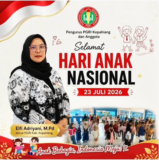 PGRI Kabupaten Kepahiang Ajak Semua Pihak Lindungi Hak Anak pada Peringatan Hari Anak Nasional 2026