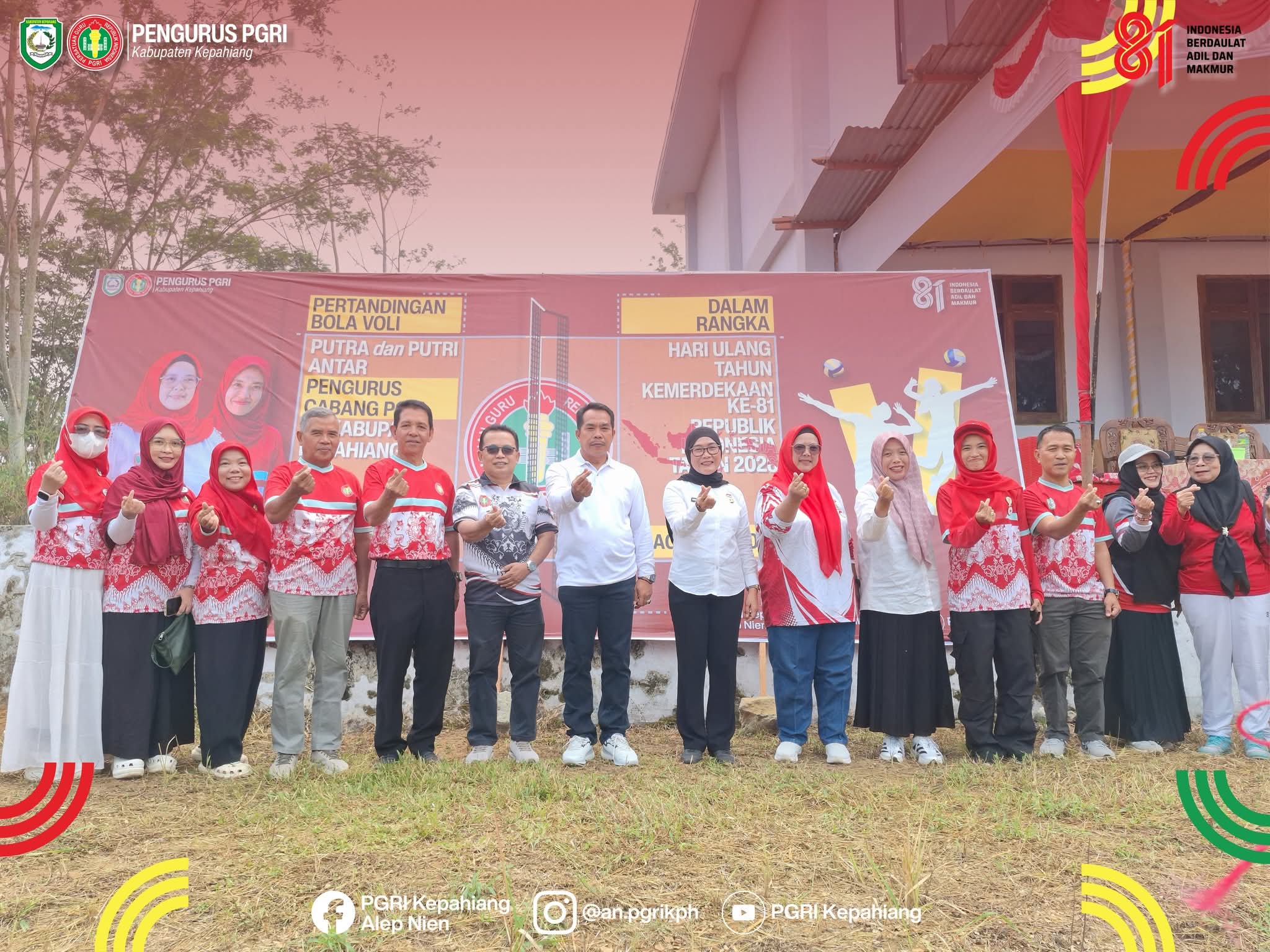Pertandingan Bola Volly antar Cabang